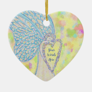 Joy Guardian Angel Custom Holiday Cadeau Ornement