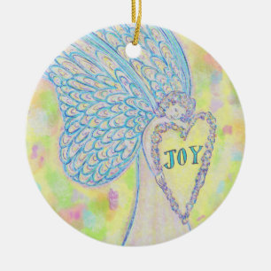 Joy Guardian Angel Custom Holiday Geschenk Ornamen Keramik Ornament