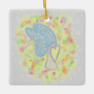 Joy Guardian Angel Custom Holiday Ornements cadeau