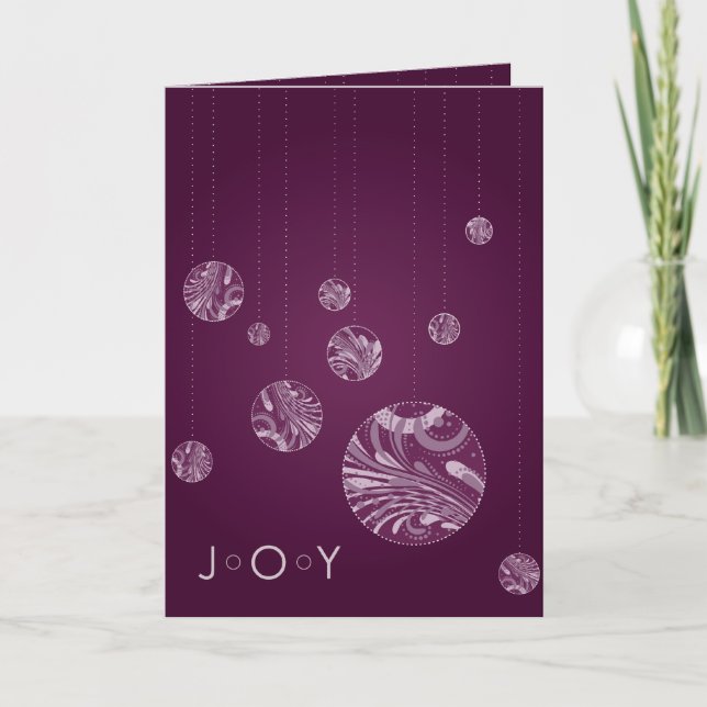 JOY Holiday Card Feiertagskarte (Vorderseite)