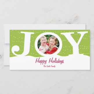 Joy Holiday Carte photo