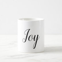 Joy Holiday Minimal White Elegante Text