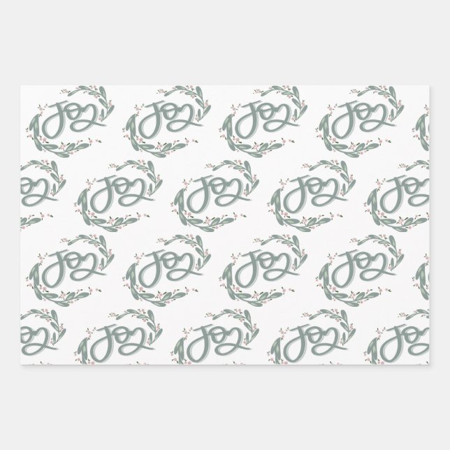 Joy Holiday Paper Geschenkpapier Set (Vorderseite)