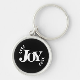 Joy Inspirational Quote Typografie Schlüsselanhänger