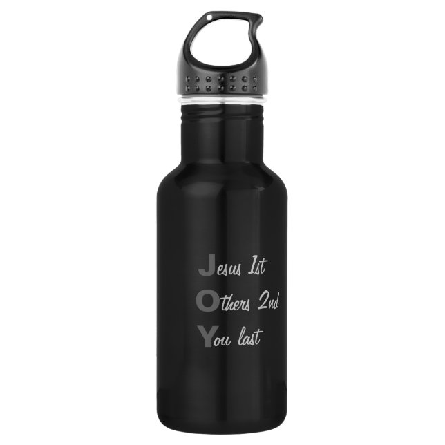 JOY Jesus anderen Sie! Edelstahlflasche (Vorderseite)