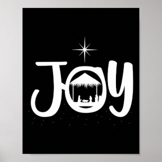Joy Jesus Nativity Szene Cool Weihnachtskleid Poster