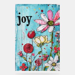 *~* JOY Joyfull - Fleur Whimsical colorée