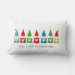 Joy, Liebe & Christmas Gnomes Lumbar Pillow Lendenkissen