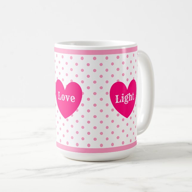 Joy Liebe Light Heart Kaffeetasse (VorderseiteRechts)