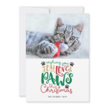 Joy Liebe Paws Pet Cat Weihnachten Foto