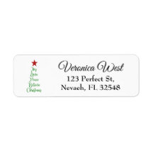 Joy Liebe Peace Glaube Weihnachtsbaum mit Rot