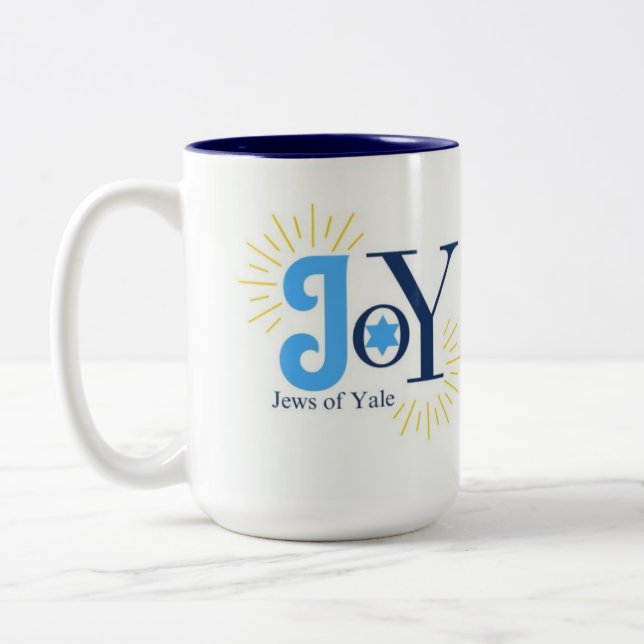 JoY-Logo Zweifarbige Tasse (Links)