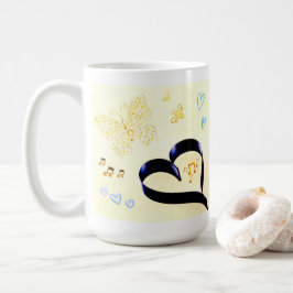 Joy Matters - Music Cat - Schmetterling & Bienen G Kaffeetasse