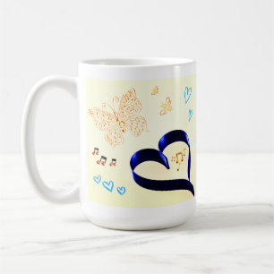 Joy Matters - Music Cat - Schmetterling & Bienen N Kaffeetasse