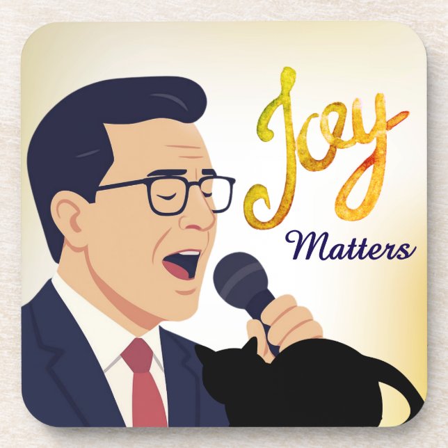 Joy Matters Stephen Colbert Singing Meme Getränkeuntersetzer (Vorderseite)