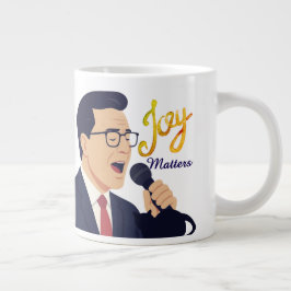 Joy Matters Stephen Colbert Singing Meme W Benny Jumbo-Tasse
