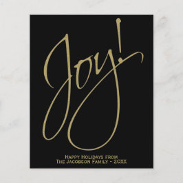 Joy! Minimalistische Gold & Black BUDGET-Urlaubska