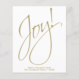 Joy! Minimalistische Gold & White BUDGET - Urlaubs