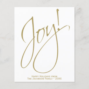 Joy! Minimalistische Gold & White BUDGET - Urlaubs