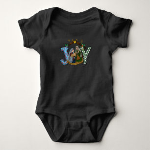 Joy Nativity Baby Bodysuit Strampler