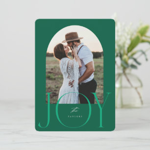 JOY Newlywed Just Married Christmas Card Feiertagskarte