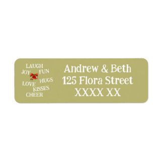 Joy of Christmas Retourner l'adresse étiquette