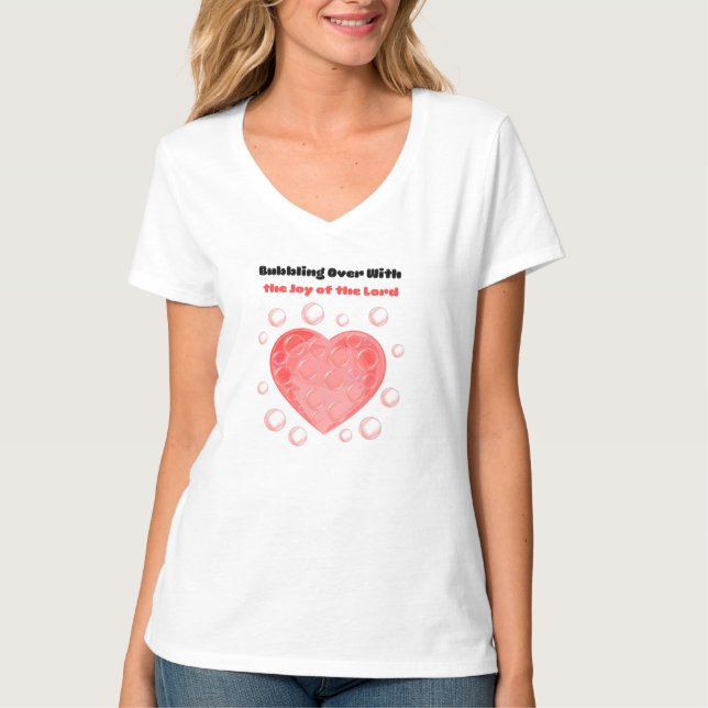 Joy of the Lord w/red heart T-shirt (Vorderseite)