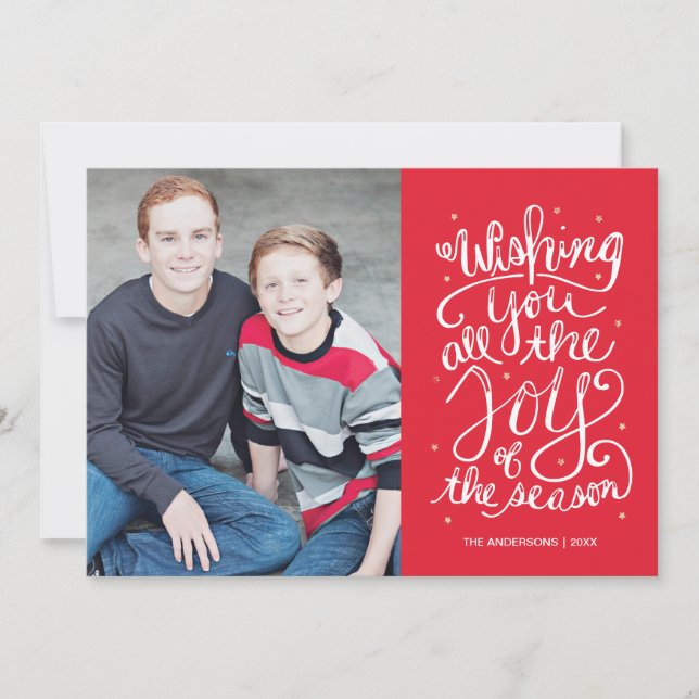 Joy of the Season Holiday Carte photo (Devant)