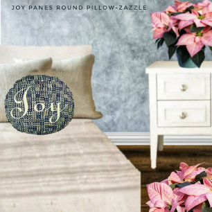 Joy Panes Rundes Kissen