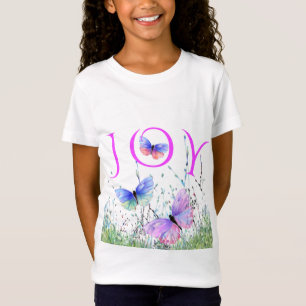 Joy - Papillons colorés T-shirt volant - Printemps