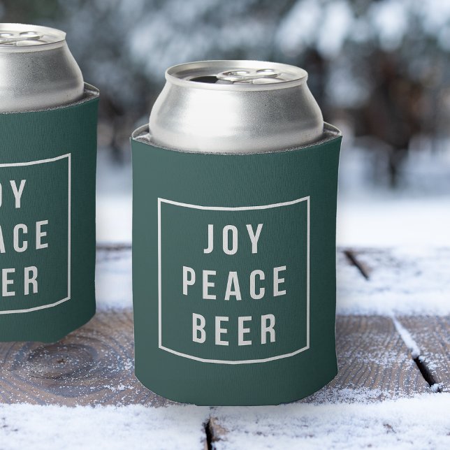 Joy Peace Beer | Funny Holiday Dosenkühler (Von Creator hochgeladen)