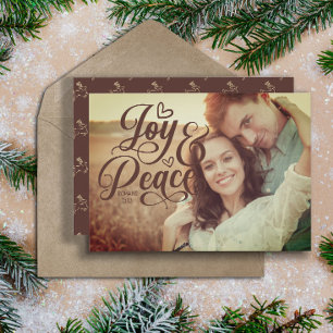 Joy Peace Christlich Bible Verse Weihnachts-Foto
