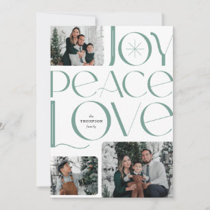 Joy Peace Love Carte photo