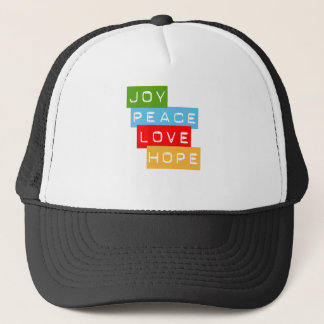 Joy Peace Love Hope Casquette