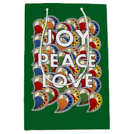 Joy Peace Love Mittlere Geschenktüte