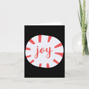 Joy - Peppermint Weihnachten Karte