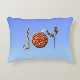 Joy personalisierte Zuckerrohr-Zierholz Dekokissen