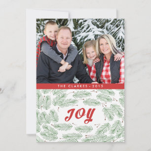 Joy Pine Bows   Carte photo de vacances 2015