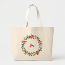 Joy Pink Floral & Pomegranate Große Tote Tasche