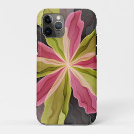Joy, Pink Green Anthracite Fantasy Blume Fraktal Case-Mate iPhone Hülle