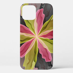 Joy, Pink Green Anthracite Fantasy Blume Fraktal Case-Mate iPhone Hülle