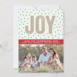 Joy Polka Dot Feiertagskarte