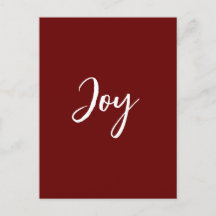 Joy Post Card