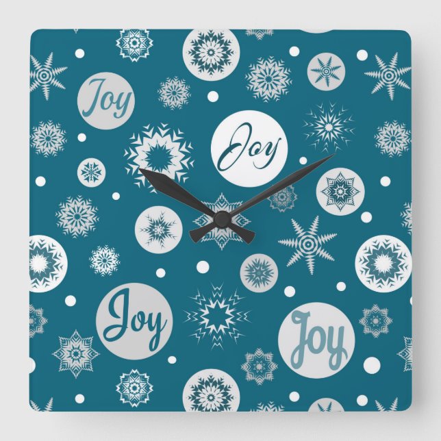 Joy Quadratische Wanduhr (Vorderseite)