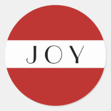Joy Red and White Minimal Moderne