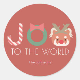 JOY Red Panda Reindeer Headpiece Red Sticker