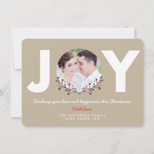 JOY Rustic   Carte photo de vacances