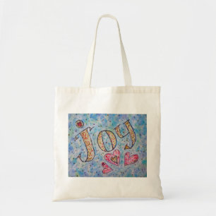 Joy Sac fourre-tout d'art Word inspirationnel