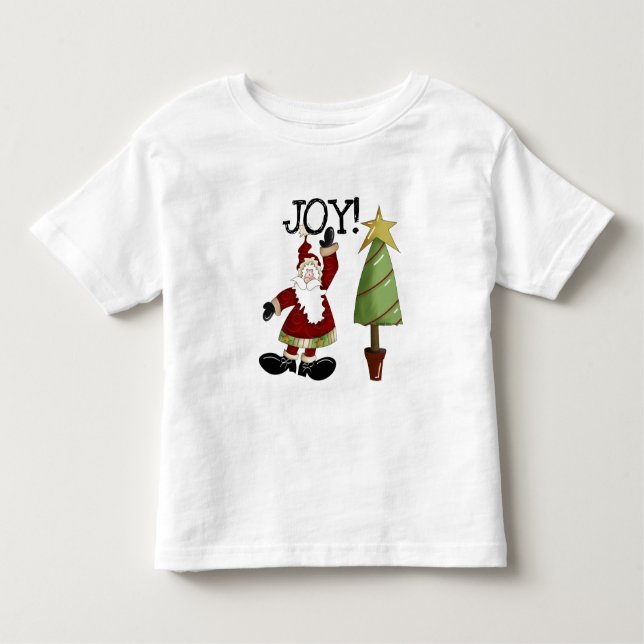 JOY Santa Claus T - Shirt und Geschenke (Vorderseite)