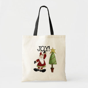 JOY Santa Claus T - Shirt und Geschenke Tragetasche